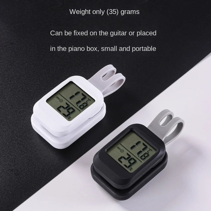 Mini Guitar Humidifier Portable Temperature Humidity Meter Gauge