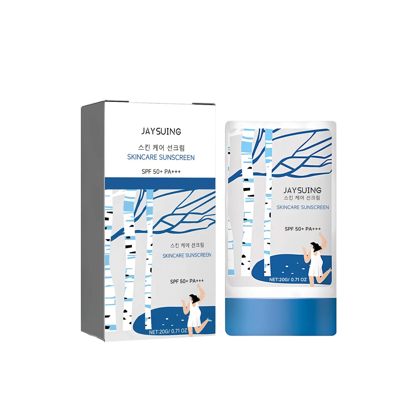 UV Sunscreen Stick Spf50 Lasting Waterproof Moisturize Layer Oil Control Repair Sunburn Antioxidant Skin Sun Protection Cream Peaceful Pleasures Health and Wellness 20g 20g