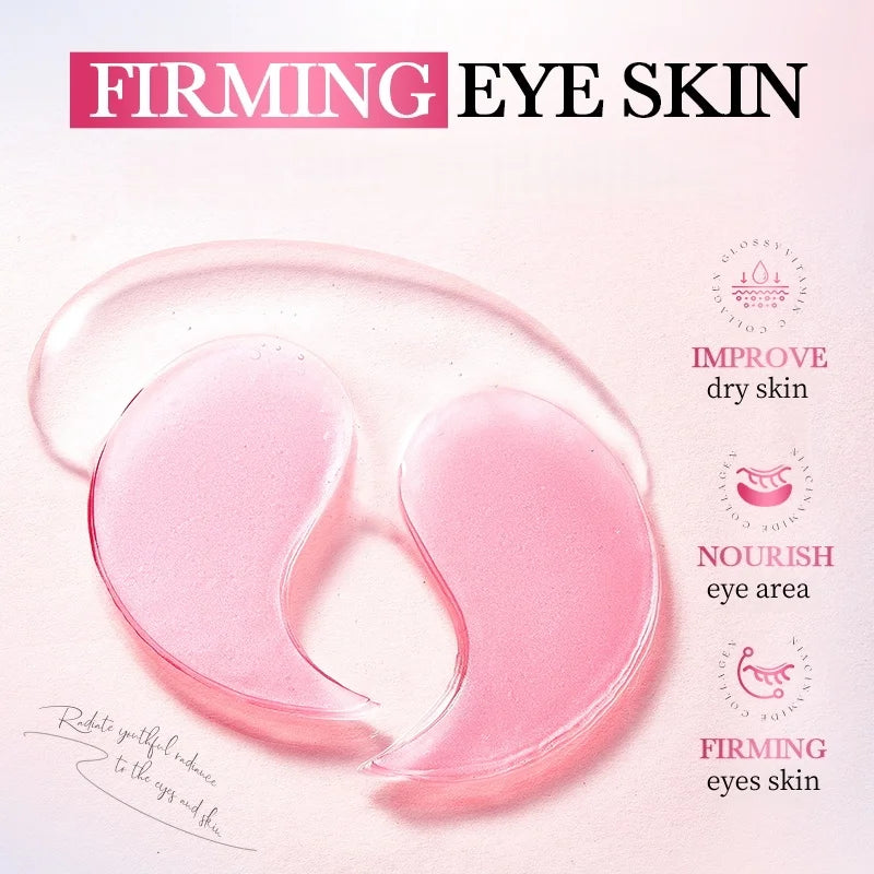 80-Pack Niacinamide Collagen Eye Mask – Brightening & Hydrating