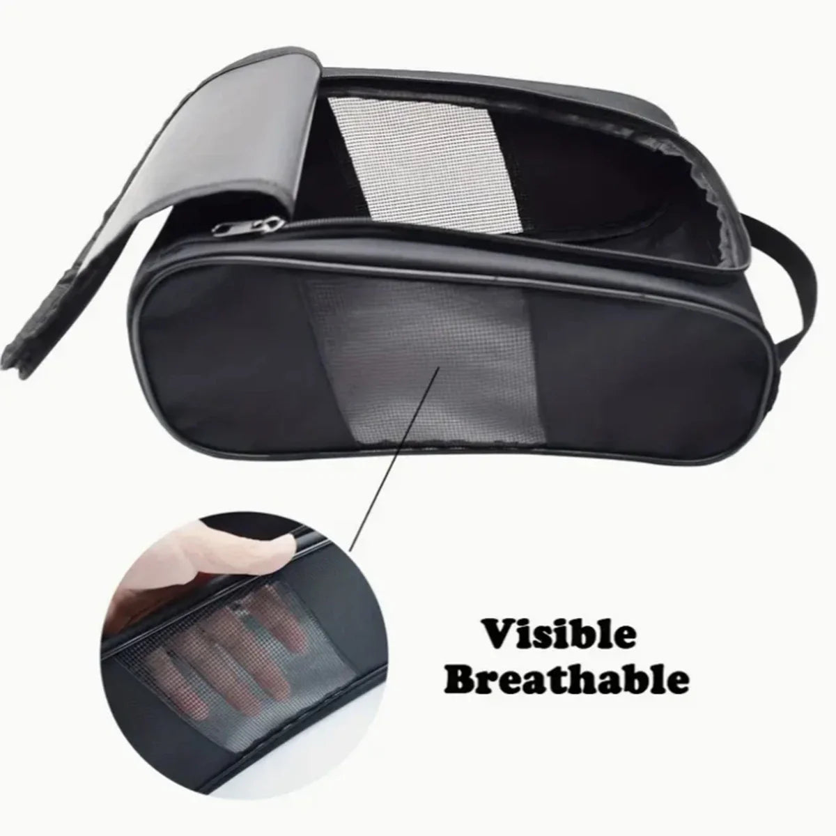 Portable Golf Shoe Bag – Breathable Oxford Cloth Carrier