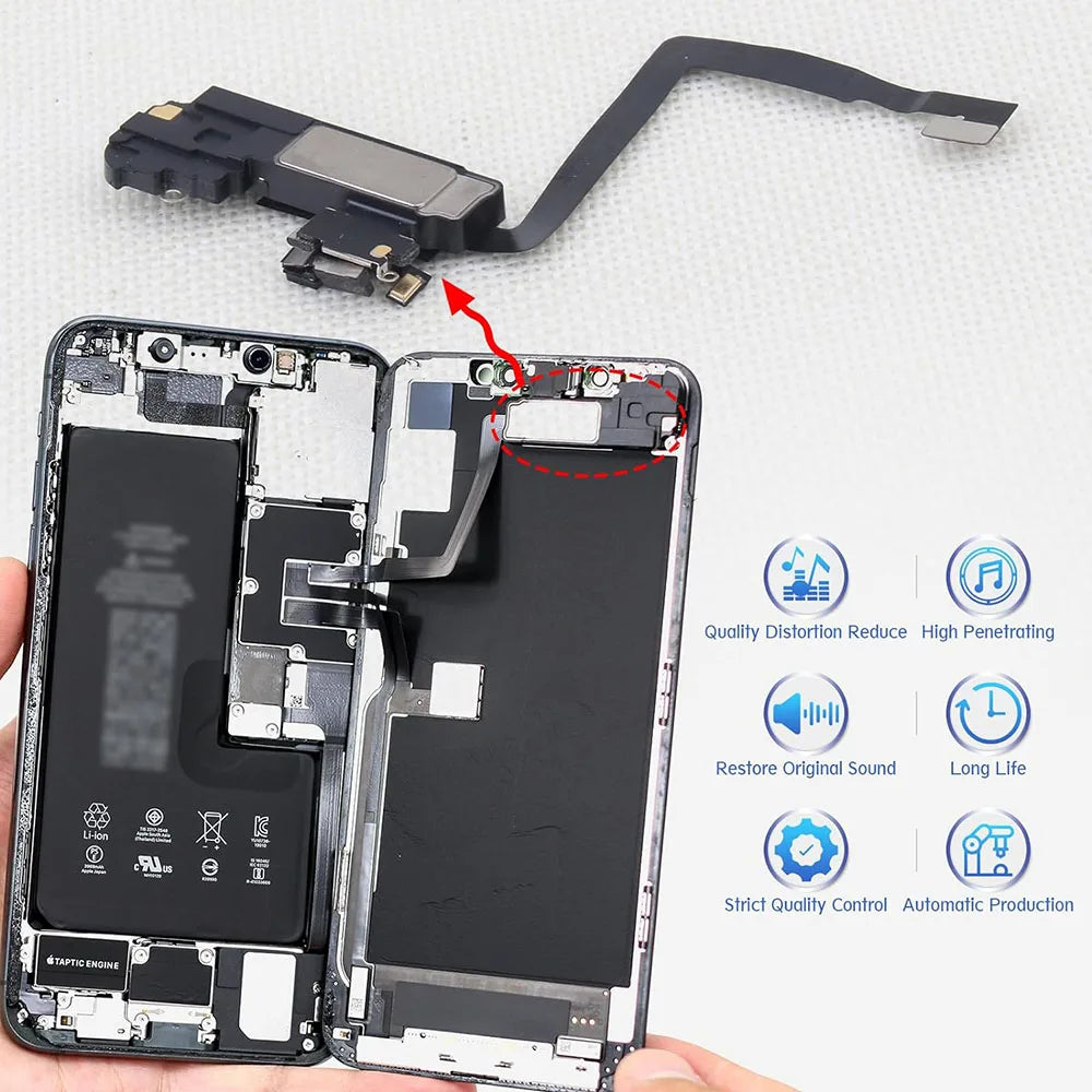 iPhone X XR XS 11 Pro Max Ear Speaker Earpiece & Flex Cable
