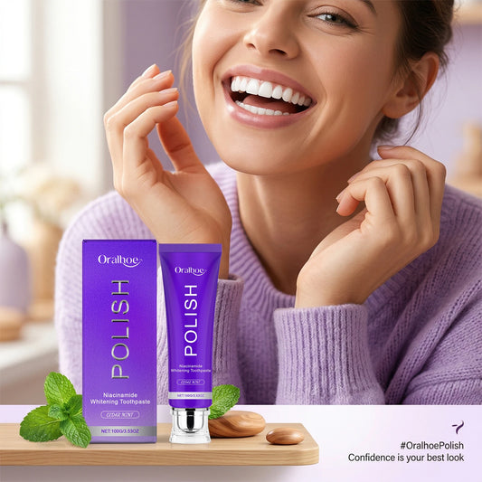 Purple Niacinamide Whitening Toothpaste Oral Cleansing Reduce Plaque Alleviate Gum Bleeding Fresh Breath Brightening Toothpaste Peaceful Pleasures Health and Wellness