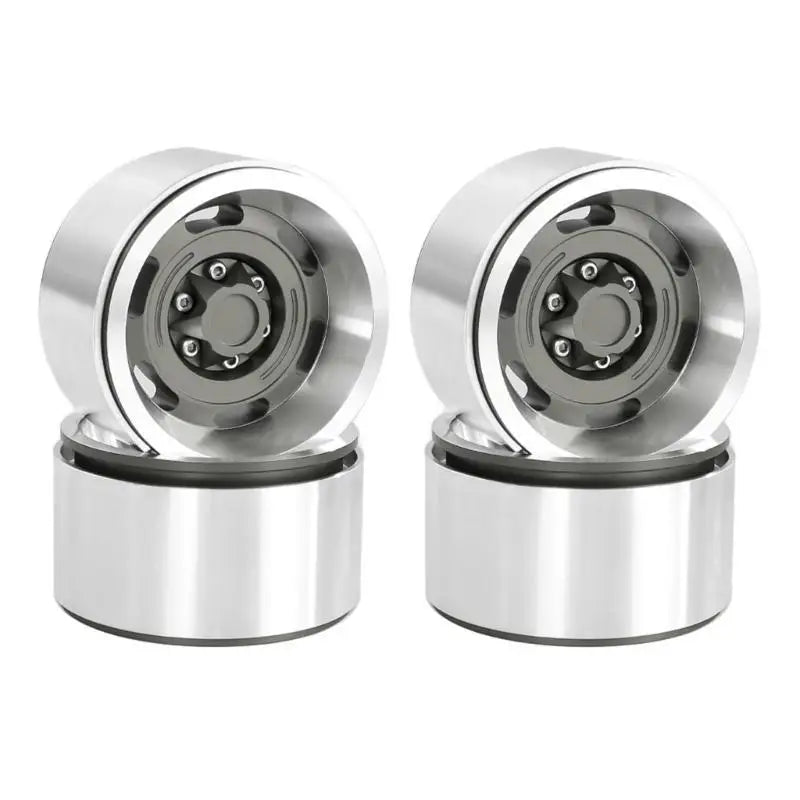 1.9" Metal Beadlock Wheel Rims for 1/10 RC Crawler – 4 Pack