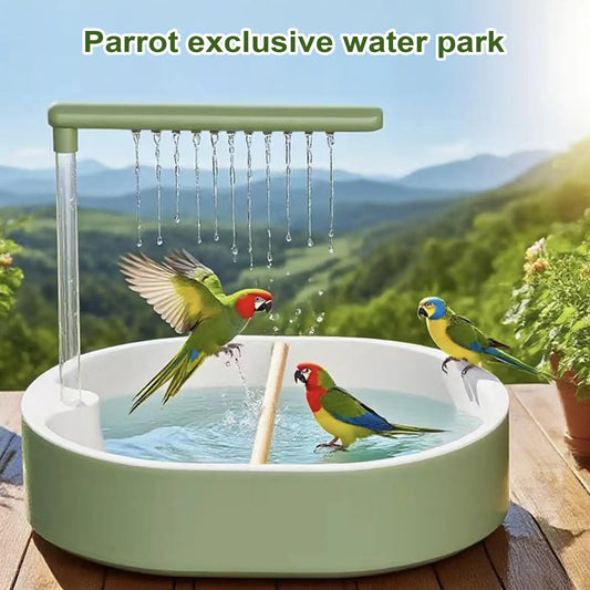 Automatic Circulating Bird Bath Tub for Parrots & Pet Birds Bird Bath Tub Oasis Select