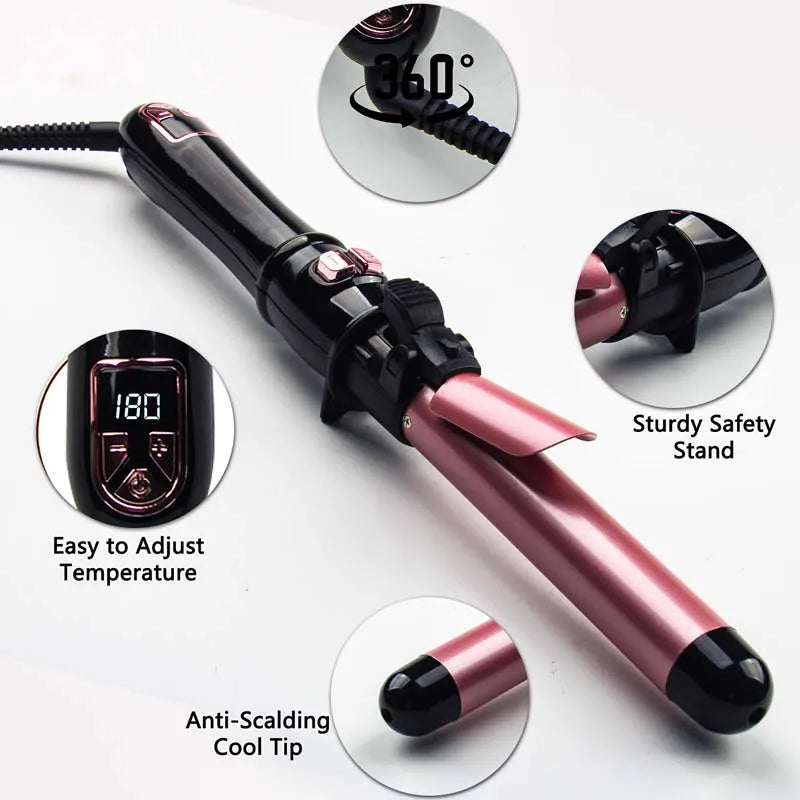 Advanced Curling Wand Innovative Design Enhanced Performance Better Curls Smooth Defined Natural Beachy Waves Peaceful Pleasures Health and Wellness