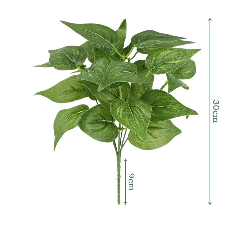 Artificial Silk Leaf Bundle – Fake Plants for Wedding & Home Decor