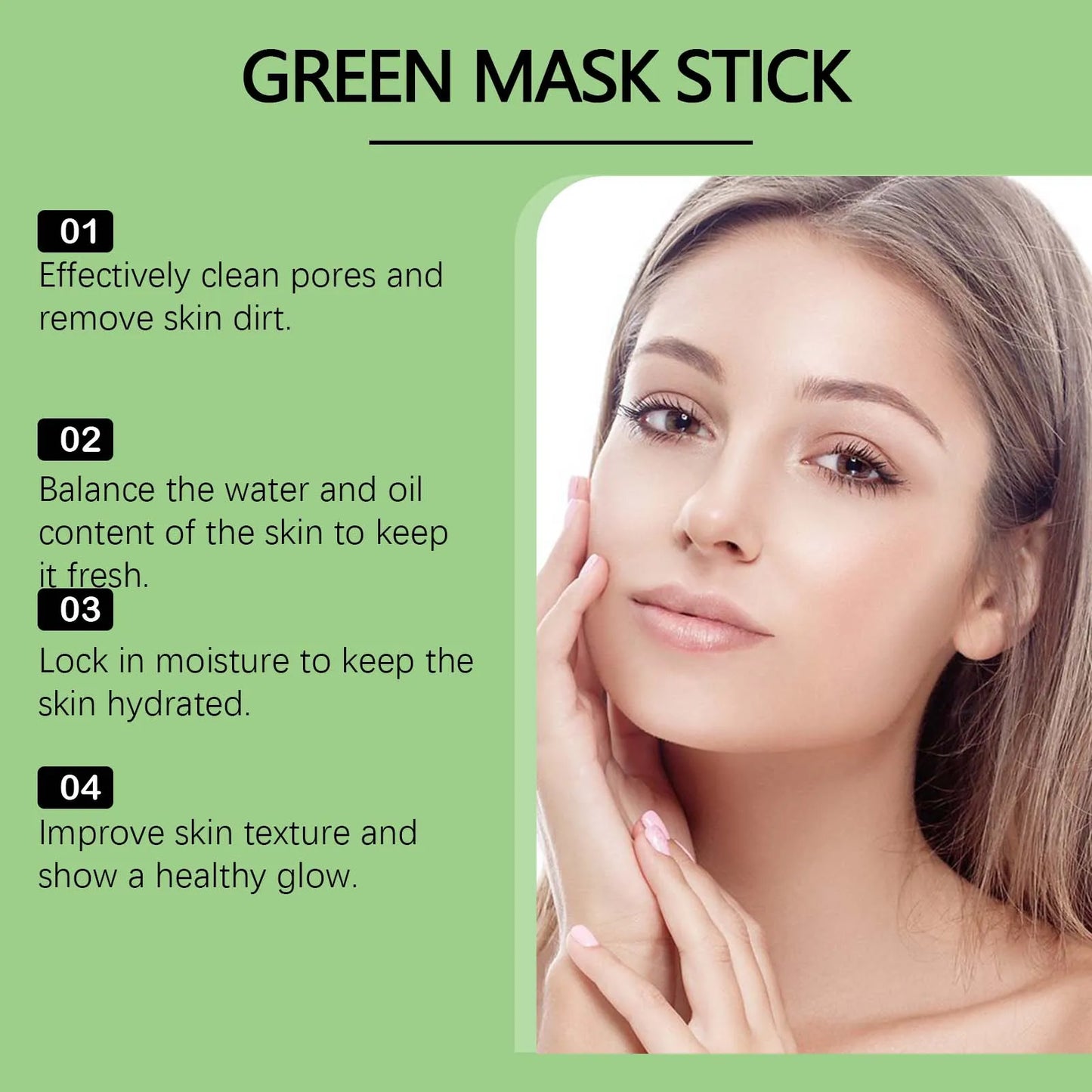 Green Tea Cleansing Stick Mask – Pores, Blackheads & Moisture