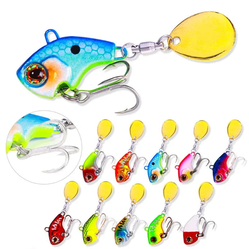 2026 New 3/5/8Pcs Luya Fishing Lure Set, Random Bionic Minnow/VIB Artificial Bait with Double Hooks, Outdoor Angling Tackle Peaceful Pleasures Health and Wellness
