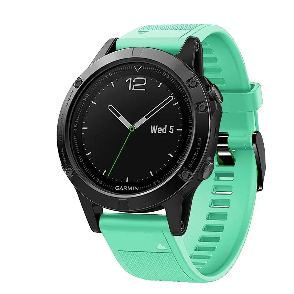 Silicone Band for Garmin Fenix 7S 6S 5S – 20/22/26mm Strap Peaceful Pleasures Health and Wellness