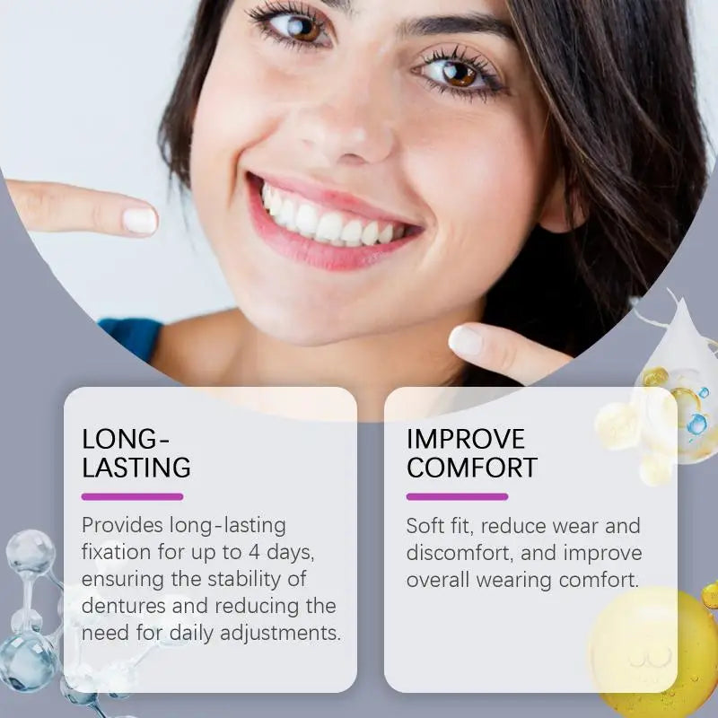 AQTOCNA Denture Adhesive Cream – Zinc-Free, 4-Day Hold | 40g