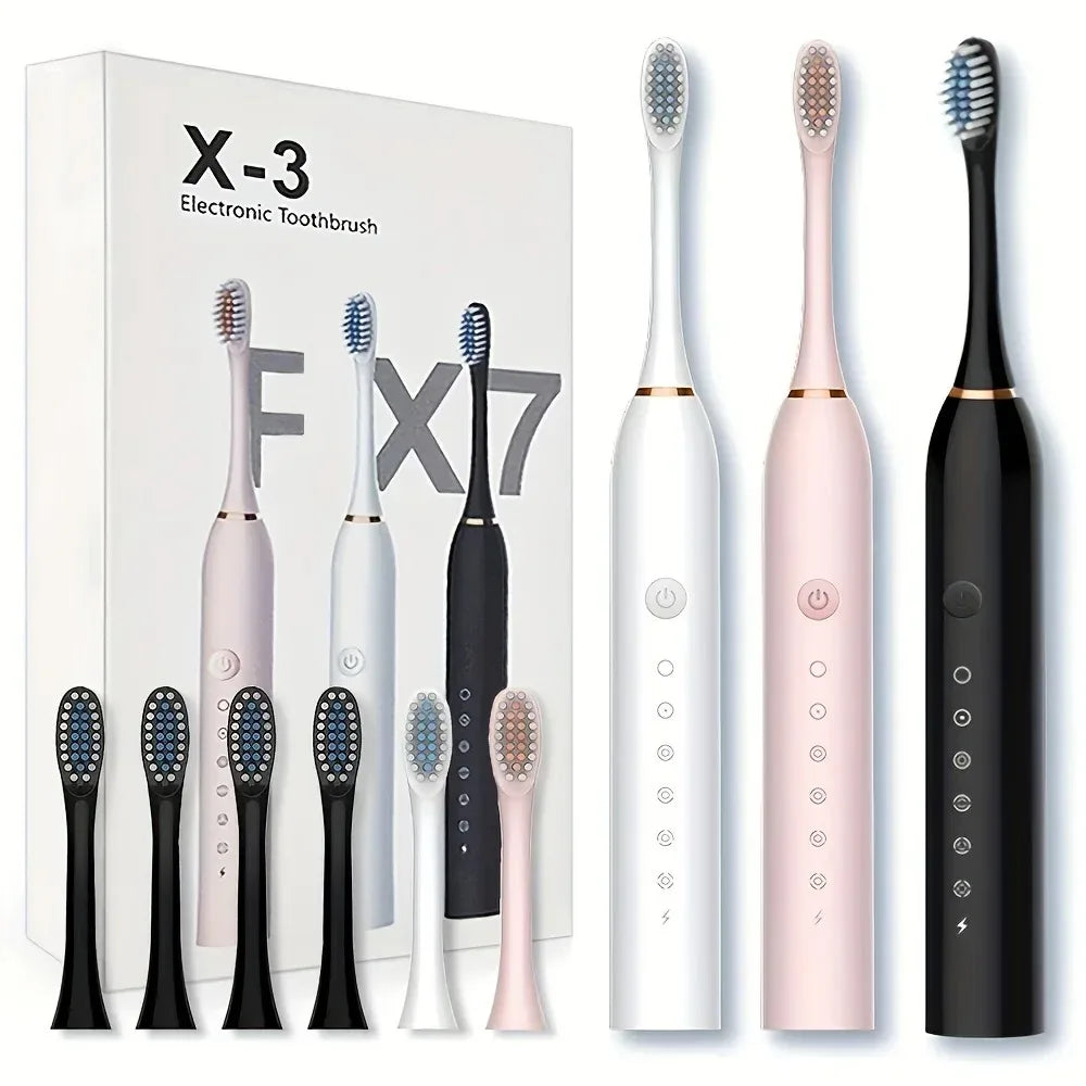 Six-Speed Automatic Electric Toothbrush Adult & Children's Universal Soft Bristle Charging Smart Toothbrush for All Ages Peaceful Pleasures Health and Wellness