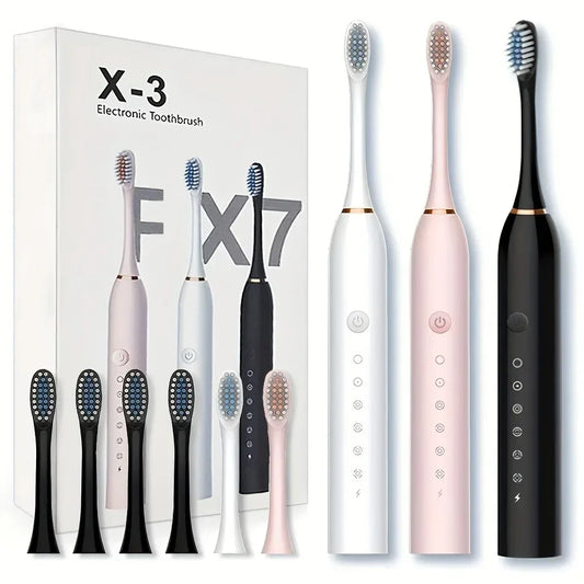 Six-Speed Automatic Electric Toothbrush Adult & Children's Universal Soft Bristle Charging Smart Toothbrush for All Ages Peaceful Pleasures Health and Wellness