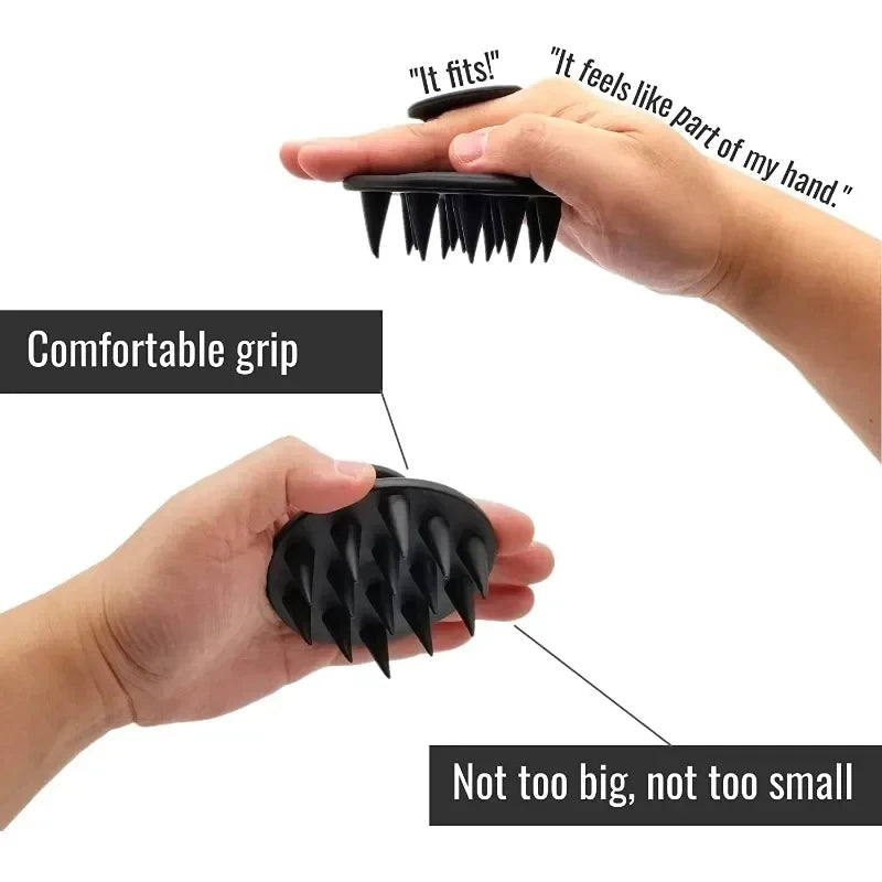1pcs Hair Brush Scalp Massager for Hair Growth Mold-Free Silicone Scalp Massager Shampoo Brush Scalp Scrubber Exfoliator Tools Peaceful Pleasures Health and Wellness