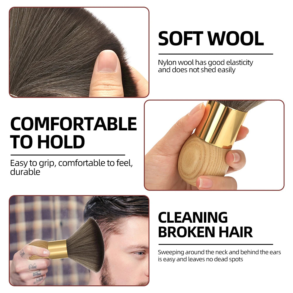 Salon Special Haircut Tool Face Makeup Brushes Hairdressing Cleaning Soft Brush Hair Sweeping Hair Brush Neck Brush Barber Tools Peaceful Pleasures Health and Wellness