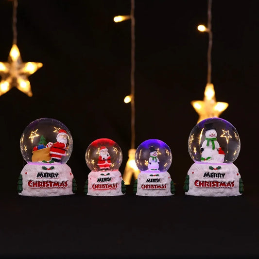 Christmas Luminous Crystal Ball Ornament | Resin Holiday Gift Christmas Ornament Peaceful Pleasures Health and Wellness