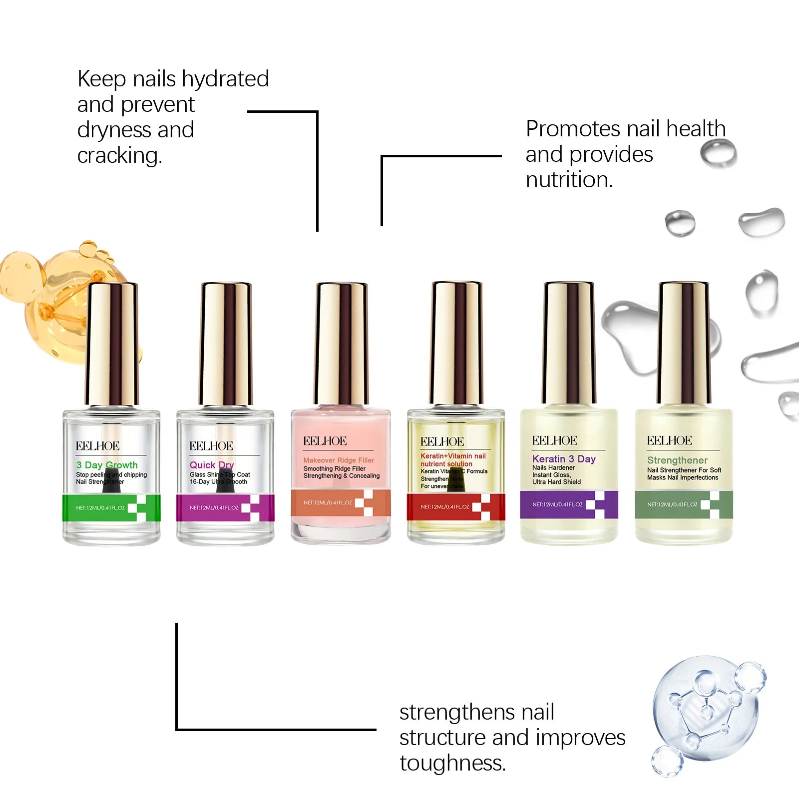 Keratin Nail Repair Serum for Stronger, Healthier Nails Peaceful Pleasures Health and Wellness