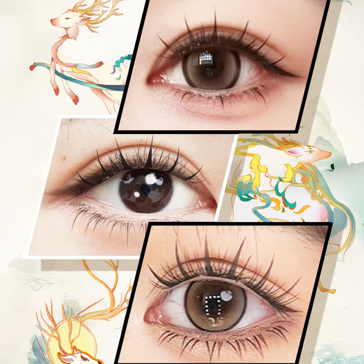 Self Adhesive Manga False Eyelashes Glue Free Ultra Thin Wispy Lashes Extension 7-13mm Natural Korean Eyelash Enlarge Your Eyes Peaceful Pleasures Health and Wellness