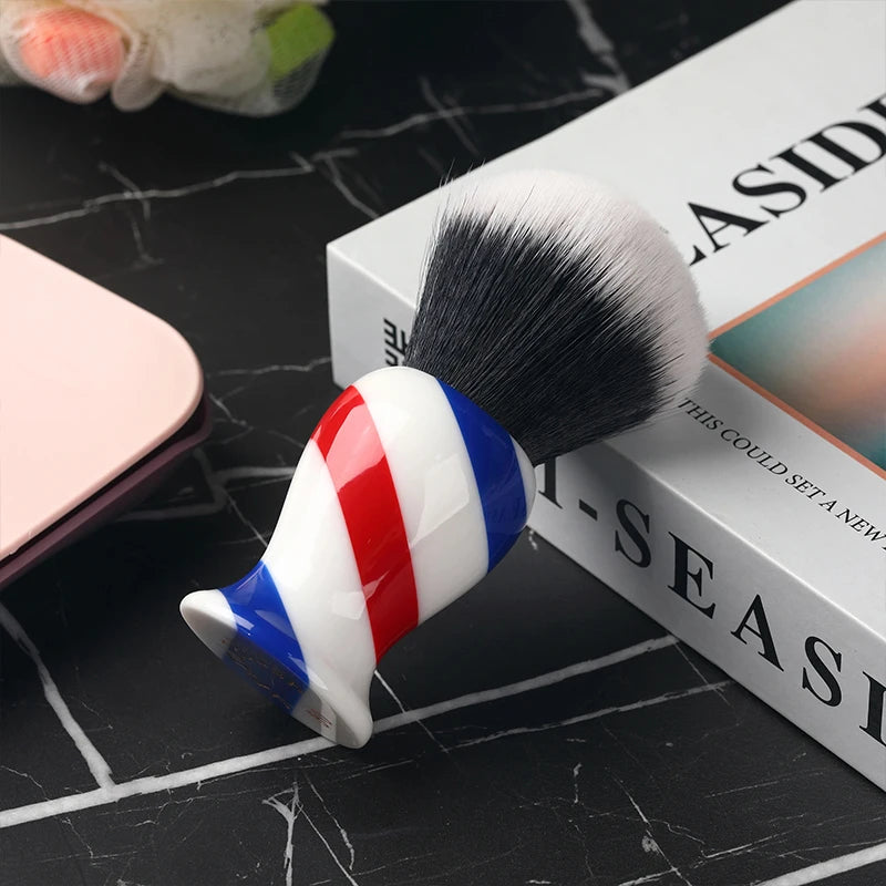 2026 Yaqi 30mm Monster Barber Pole Shaving Brush Colorful Bristle Men's Grooming Tool Soft Hard Bristle Options Peaceful Pleasures Health and Wellness