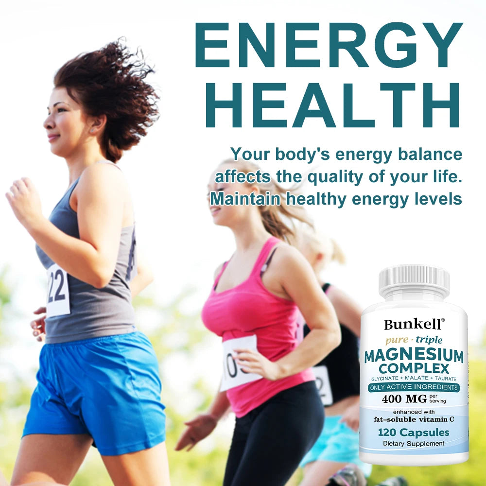 Magnesium Complex - L-Threonate, Glycinate & Malate - Brain, Sleep, Memory, Muscle & Bone Support, Stress & Anxiety Relief Peaceful Pleasures Health and Wellness