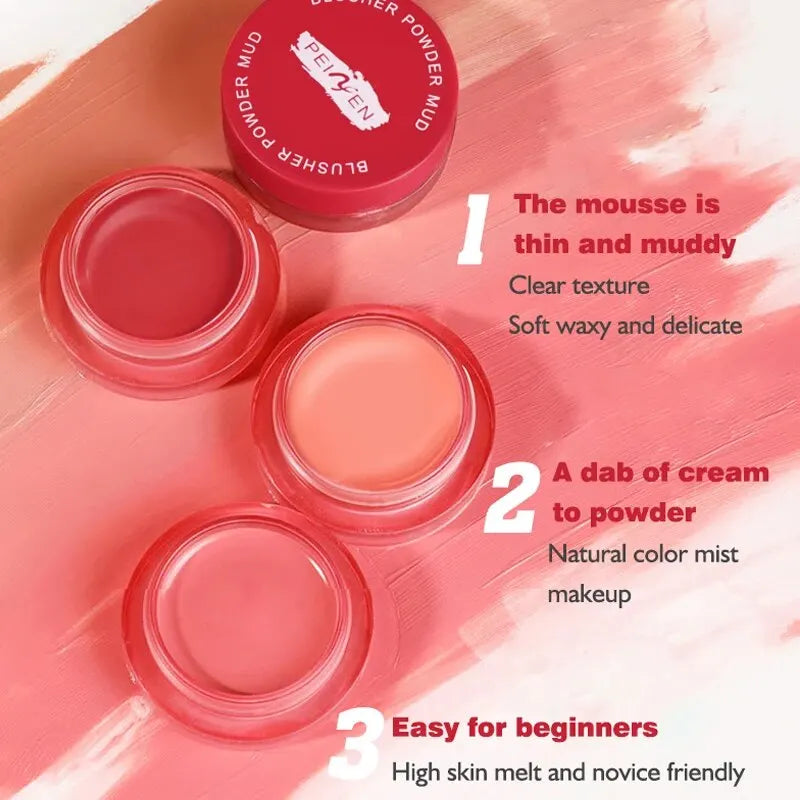 PEINIFEN Matte Cream Blush Stick – Soft Fog Powder Blusher