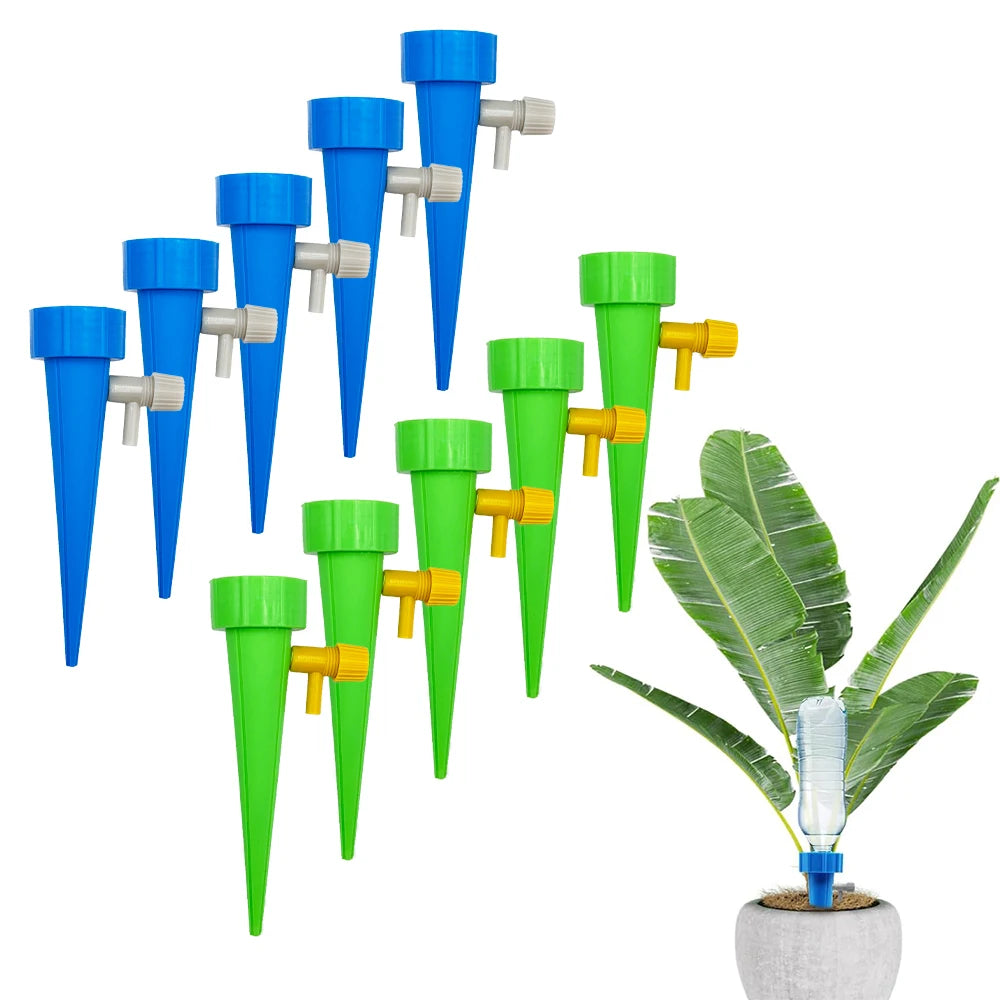 10Pcs/5pcs Self-Watering Kits Automatic Waterers Drip Irrigation Indoor Plant Watering Device Plant Garden Gadgets Creative Peaceful Pleasures Health and Wellness