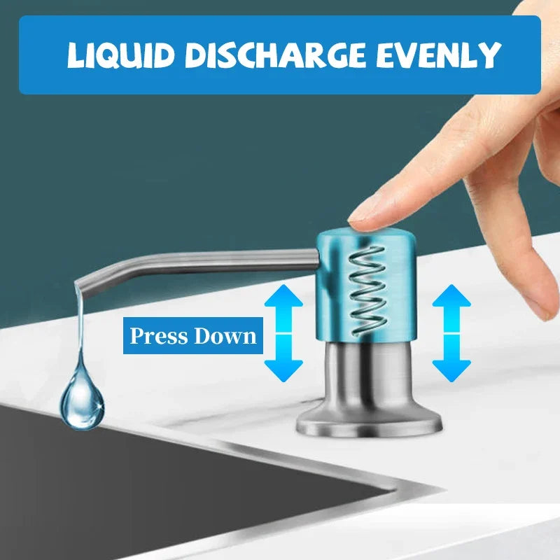 Stainless Steel Sink Soap Dispenser Pump | Kitchen & Bathroom