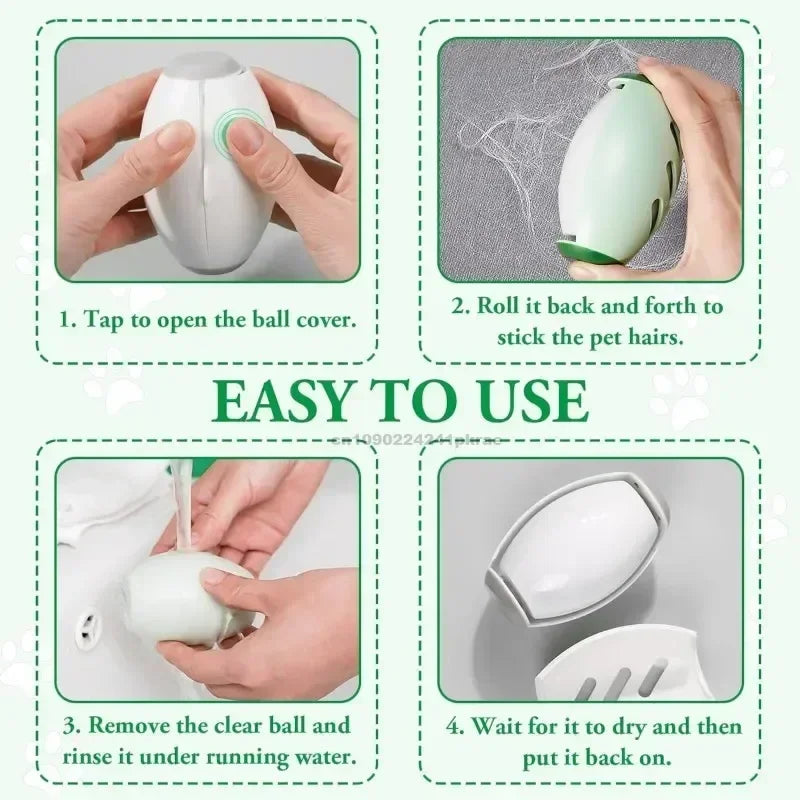 Reusable Washable Gel Lint Roller – Pet Hair & Dust Remover