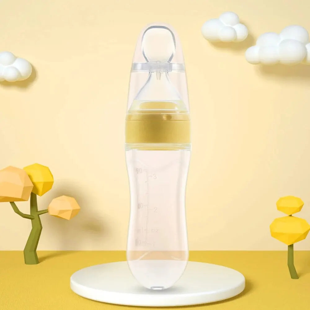 90ML Baby Fruit Feeder Squeeze Spoon – BPA-Free Silicone