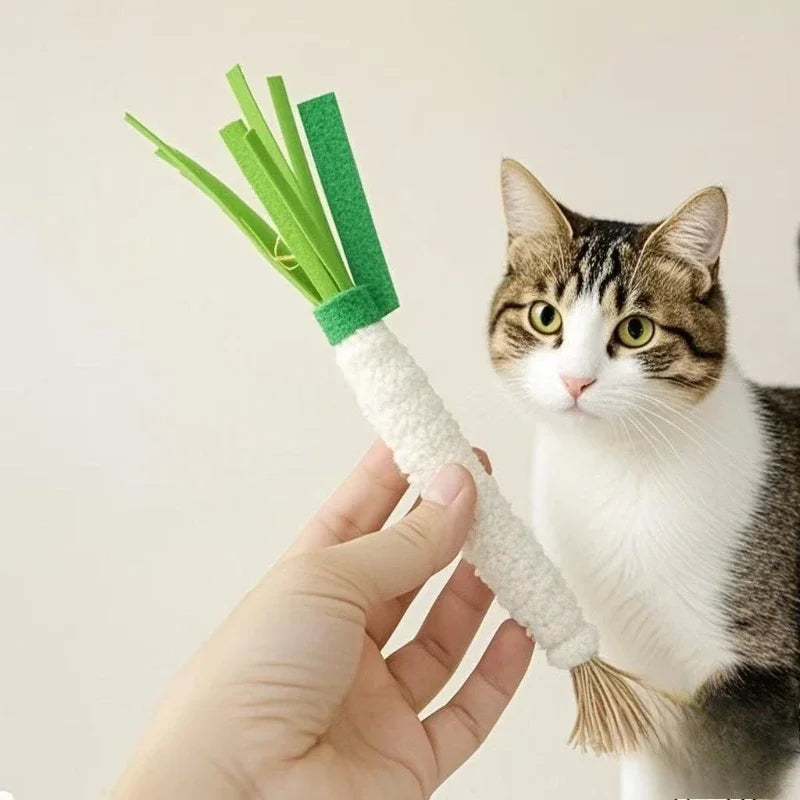 Interactive Wooden Cat Teaser Stick Toy with Bell | Kitten Play
