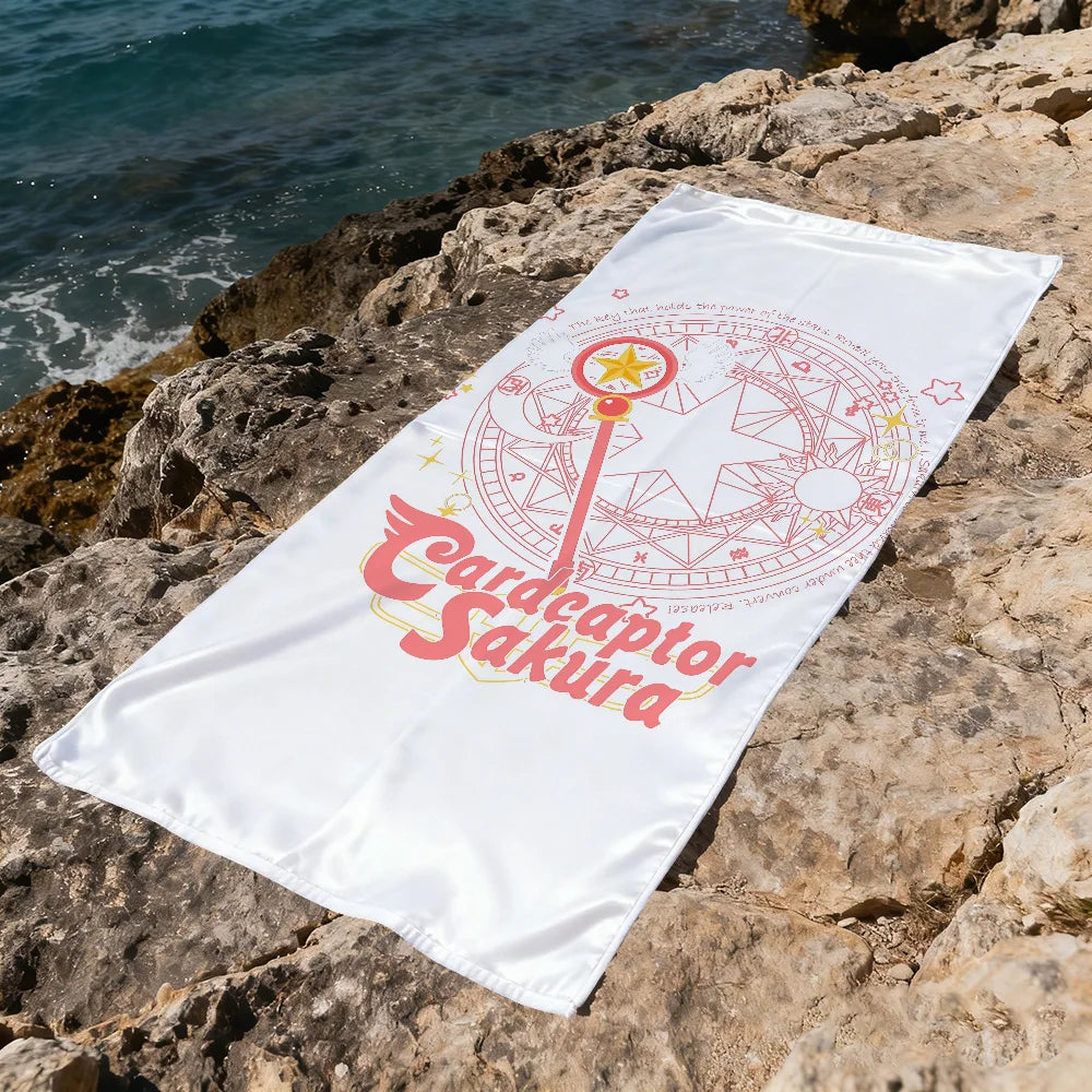 Cardcaptor Sakura Microfiber Beach Towel | Quick-Dry, 11 Sizes Microfiber Beach Towel Peaceful Pleasures Health and Wellness