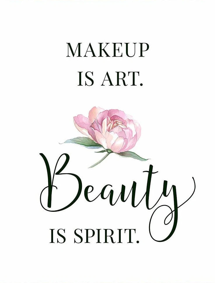 Makeup Quote Canvas Wall Art | Beauty Salon Decor Print