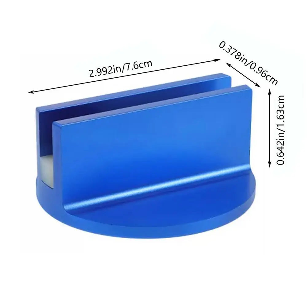 Magnetic Pinch Weld Jack Pad Frame Guide Rail Adapter Magnetic Jack Pad Adapter Aluminum Slotted Jack Puck Pinch Weld Frame Rail Peaceful Pleasures Health and Wellness Blue