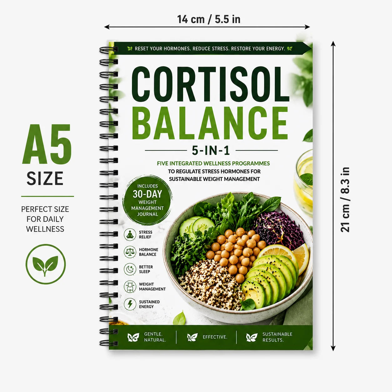 Cortisol Balance 5-in-1 Wellness Program Hormone Stress Relief Weight