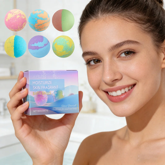 Aromatherapy Bath Bombs Set – Moisturizing & Foaming (6pcs) Aromatherapy Bath Bombs Oasis Select