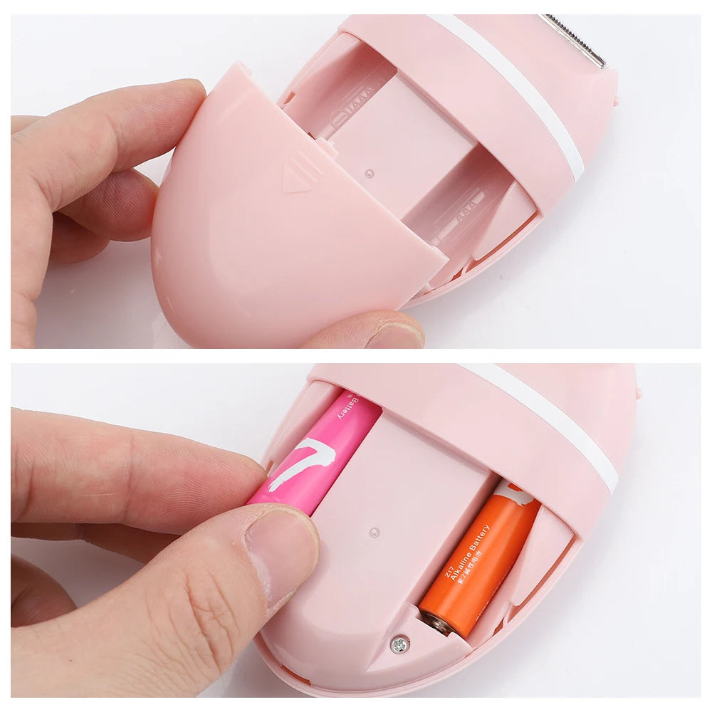 Electric Mini Razor Hair Remover Ladies Painless Bikini Epilator Safe Shaver for Legs Arm Armpit Female Trimmer Washable Peaceful Pleasures Health and Wellness