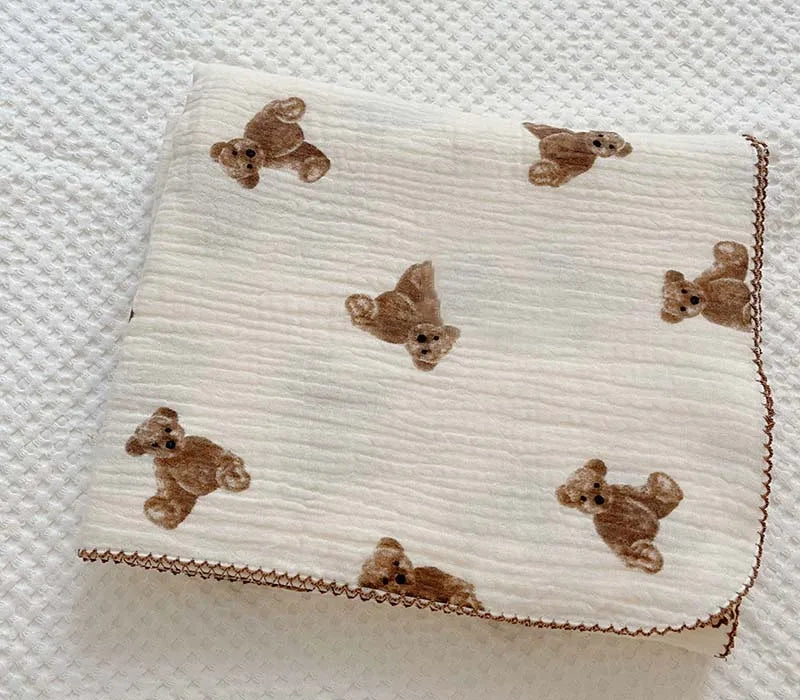 Baby Muslin Swaddle Blanket | 2-Layer Cotton & Bamboo Gauze