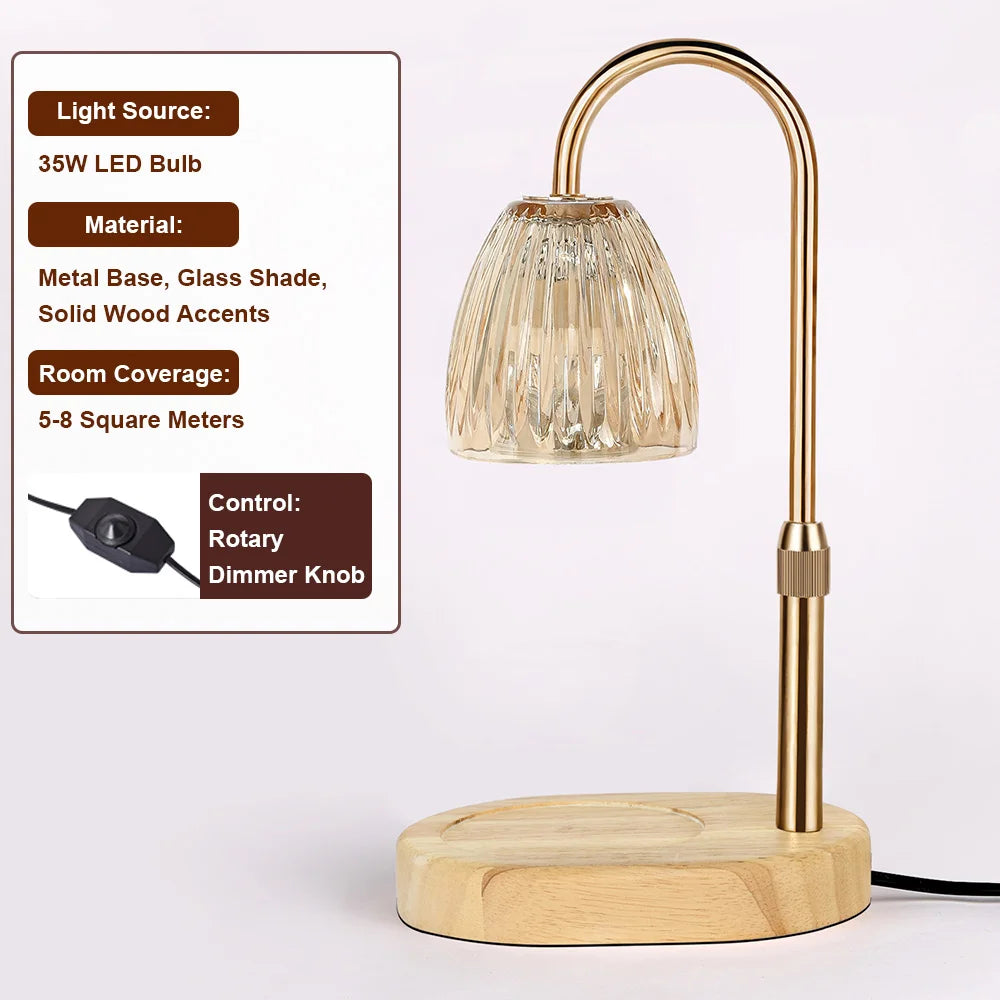 RUNTOIN 35W Dimmable Candle Warmer Lamp – Adjustable Height