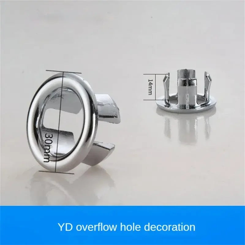 Brass Sink Overflow Hole Cover – Decorative Basin Drain Plug
