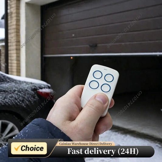 433 MHz Garage Door Openers Lightweight Garage Door Remote Duplicator 4-Buttons for Domestic Tubular Motors and External Motors Peaceful Pleasures Health and Wellness