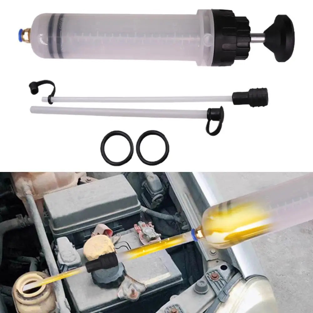 500cc Manual Oil Fluid Extractor Pump – Car Oil Change Syringe