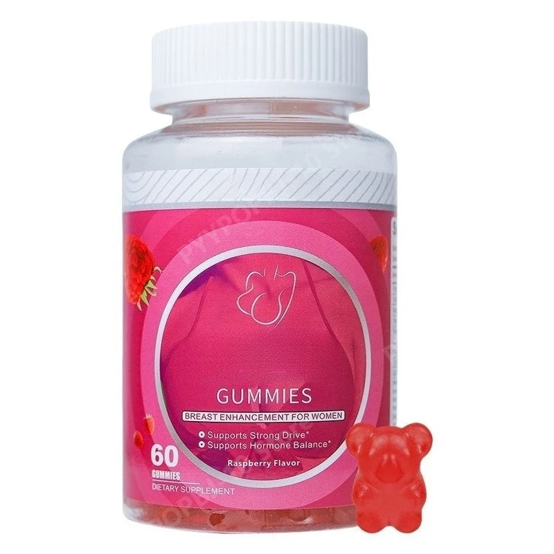 Bust Enhancement Gummies for Women – Daily Supplement, 60ct