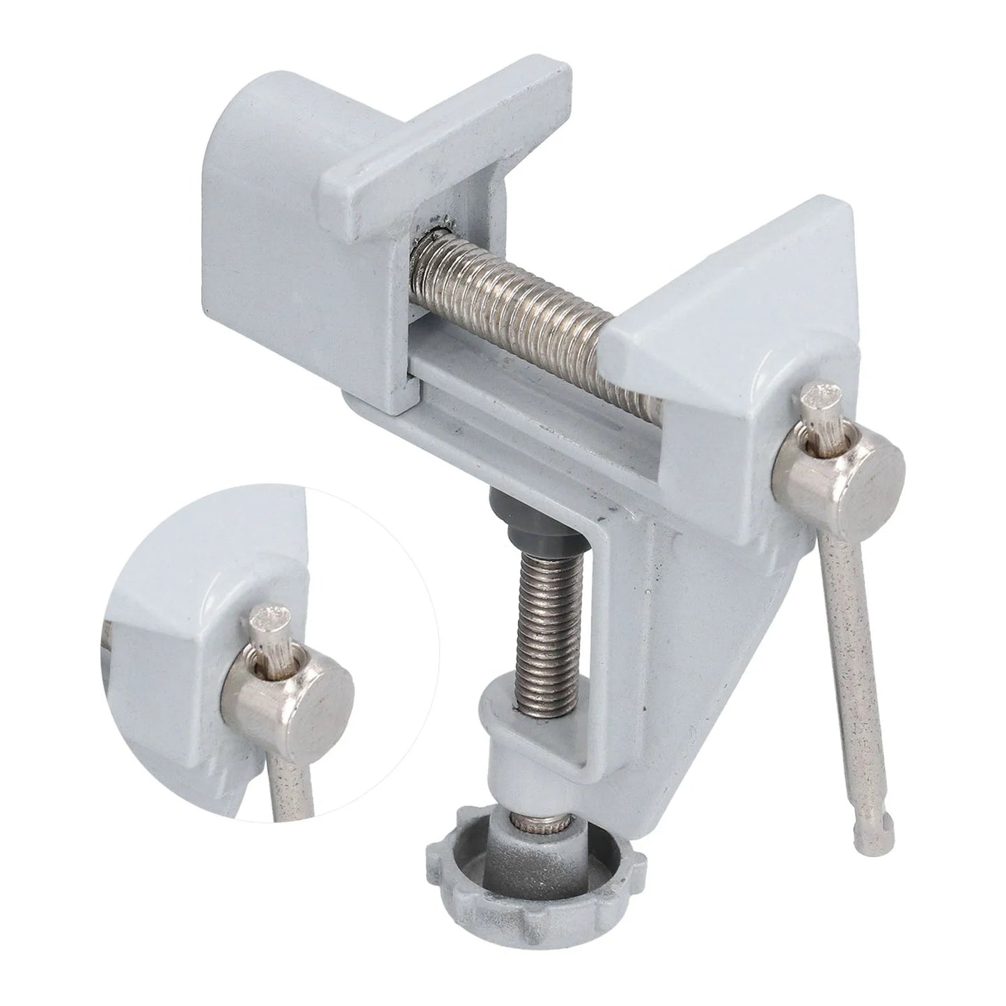 Table Vise Professional Mini Vise Multifunctional Aluminum Alloy for Garden for Woodworking for Courtyard Peaceful Pleasures Health and Wellness