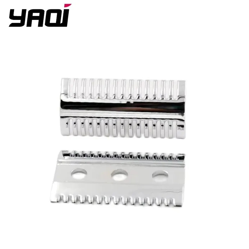 2026 Top Selling！Comfortable Shaving Yaqi Chrome Mellon Mens Safety Razor Head For Shaving Razors For Boyfriend's Gift Peaceful Pleasures Health and Wellness
