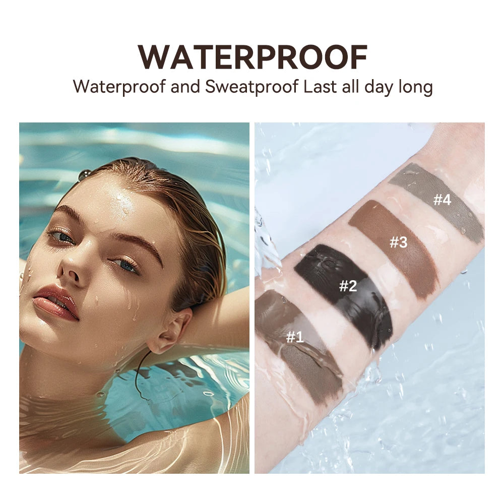 lakerain Long Lasting Waterproof Eyebrow Gel Highly Tinted Liquid Makeup Sweatproof Natural Finish Brown Black Cosmetics Peaceful Pleasures Health and Wellness