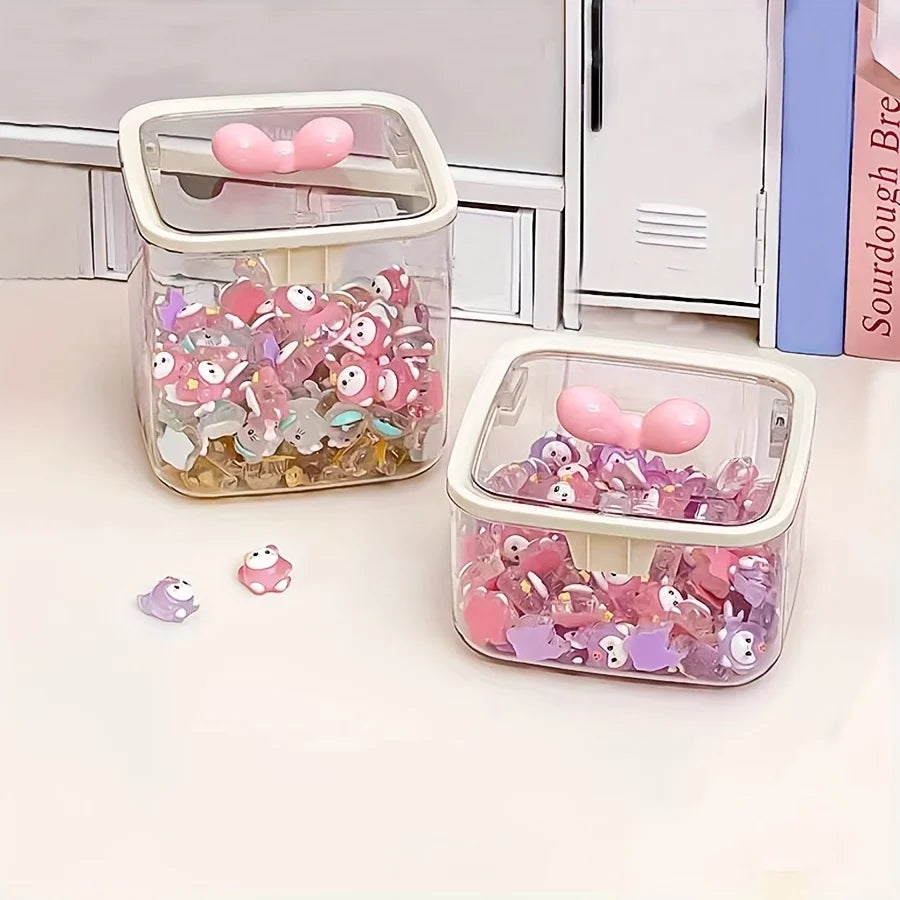Hair Accessories Storage Organizer – Dustproof Vanity Box for Bathroom & Bedroom