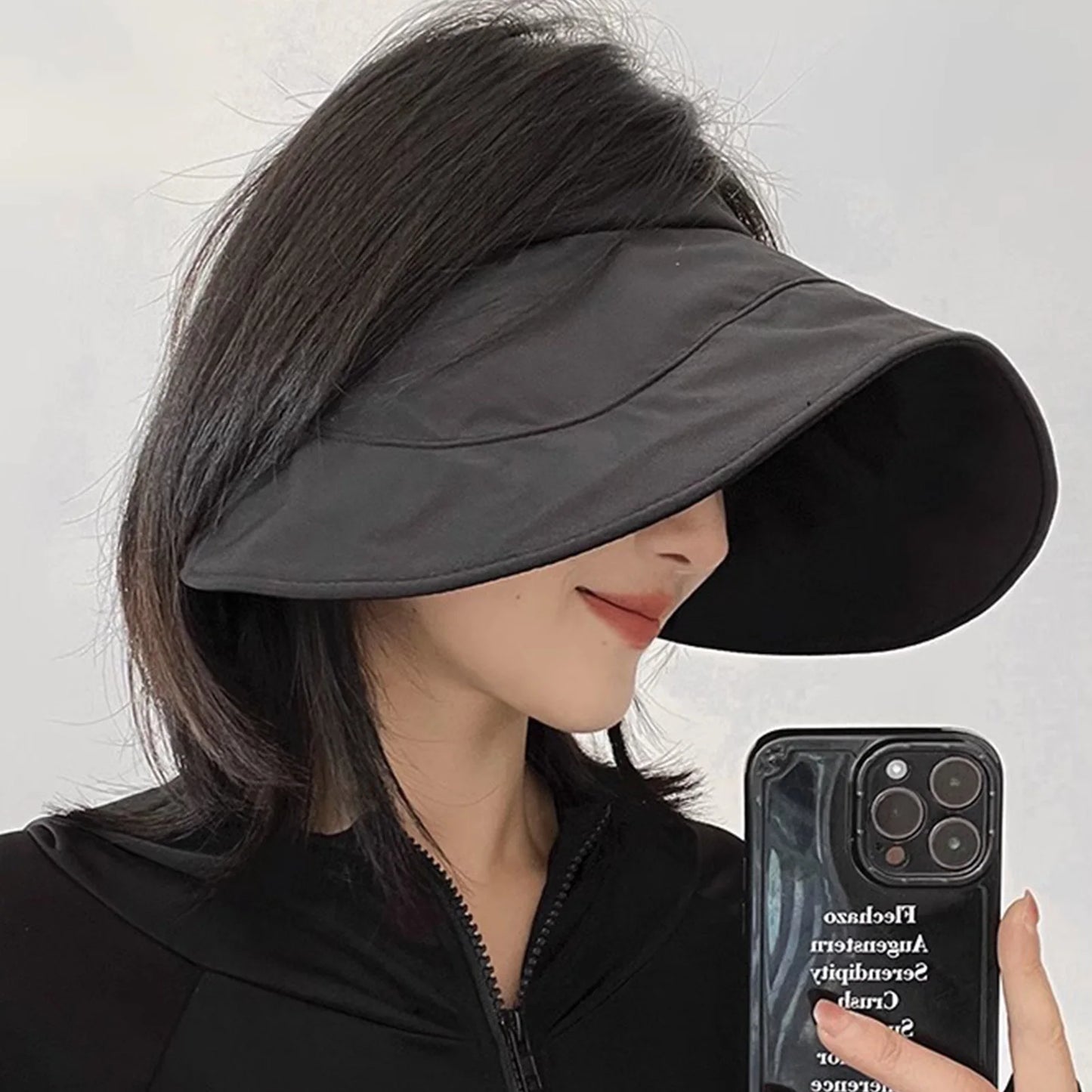 Summer UV Resistant Sun Hat Large Wide Brim Soft Breathable Sun Hats for Fishing Hiking Camping Peaceful Pleasures Health and Wellness