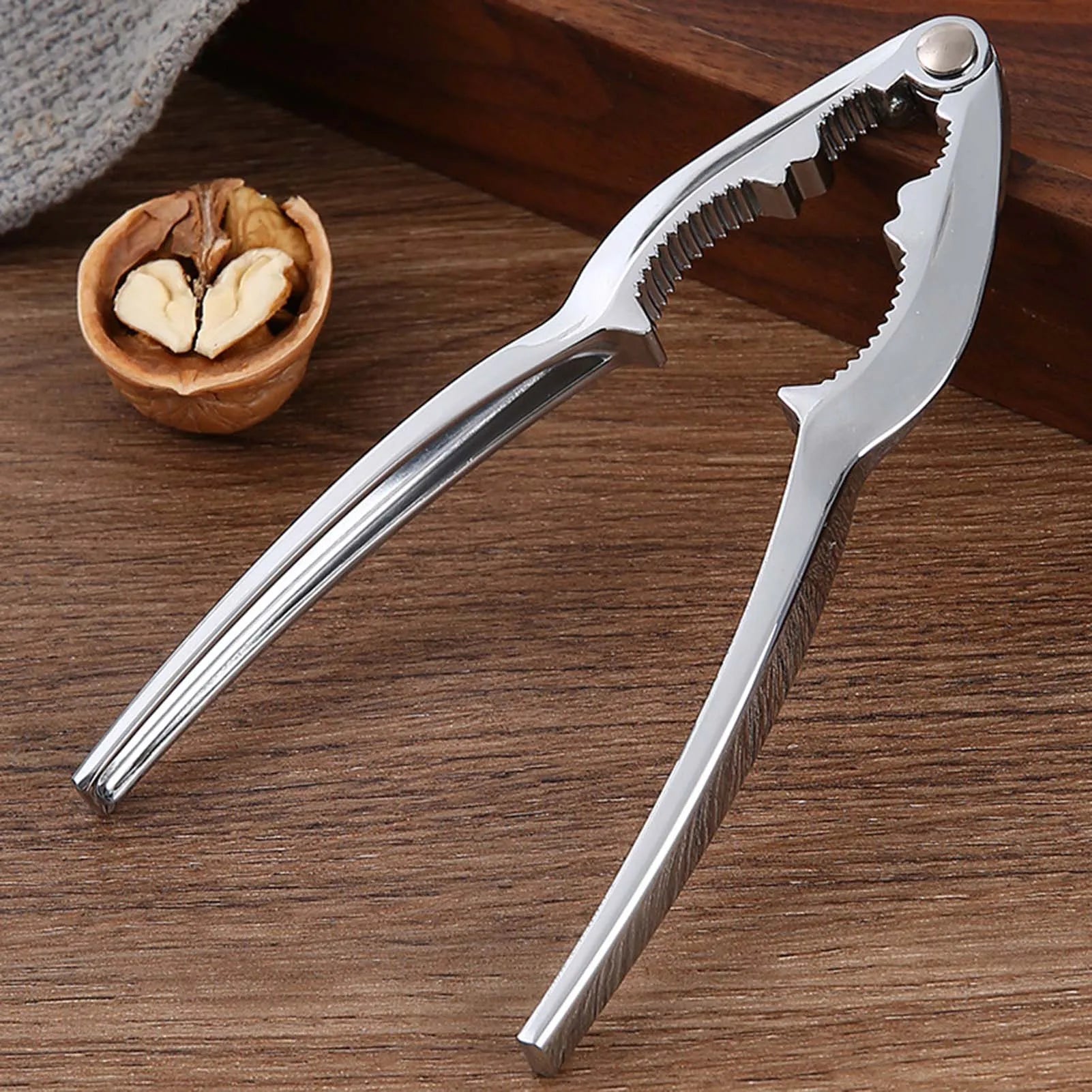 Multifunctional Kitchen Nutcracker Manual Walnut Opener with Comfortable Grip Handle for Pecans All Sorts of Nuts Outdoor Picnic Peaceful Pleasures Health and Wellness