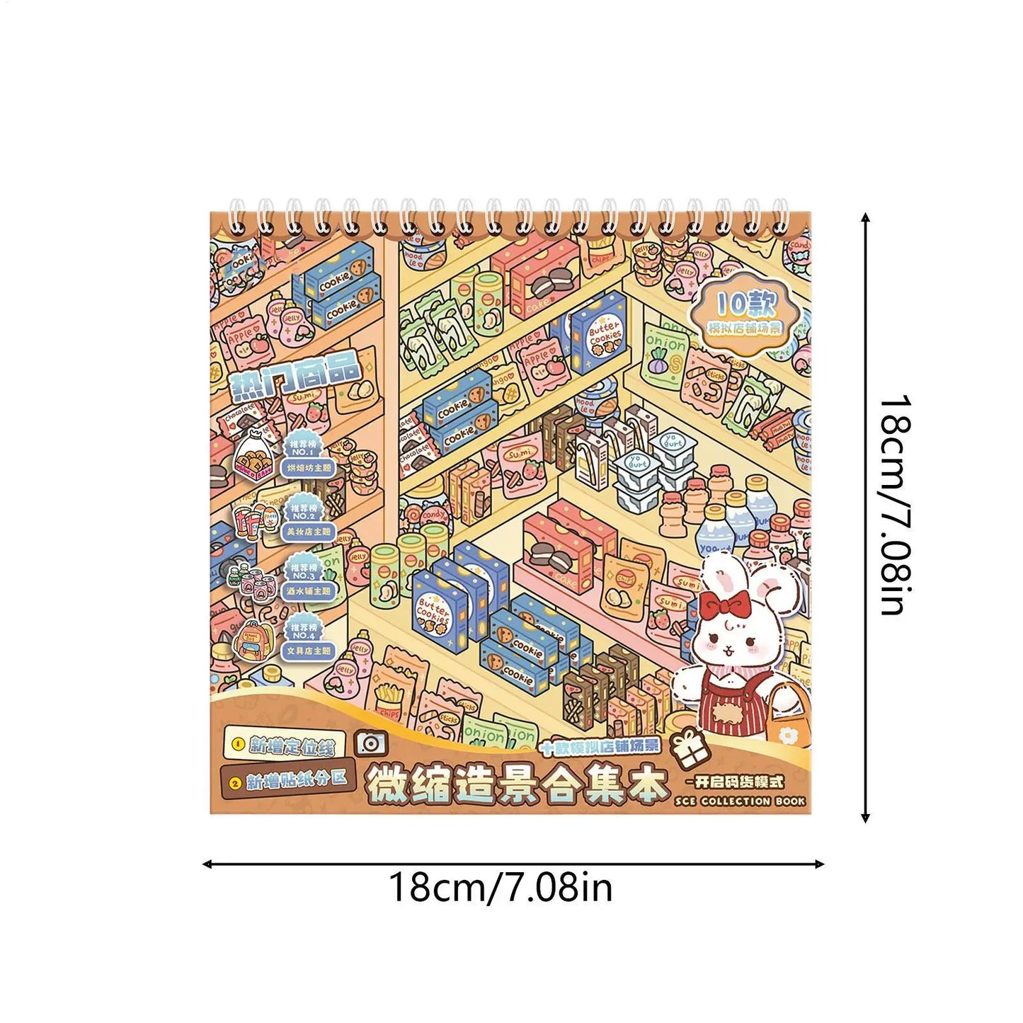 3D Cabin Scene Sticker Book – DIY Creative Kids Sticker Set