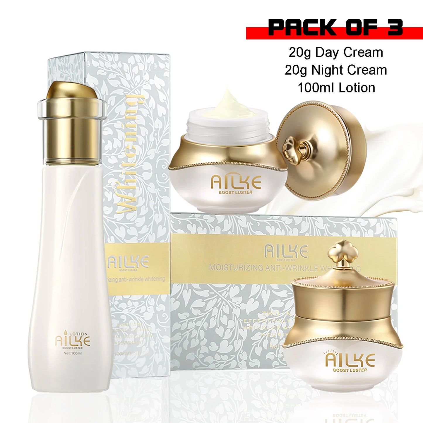 AILKE Brightening Face Care Set – Spot & Wrinkle, All Skin Types
