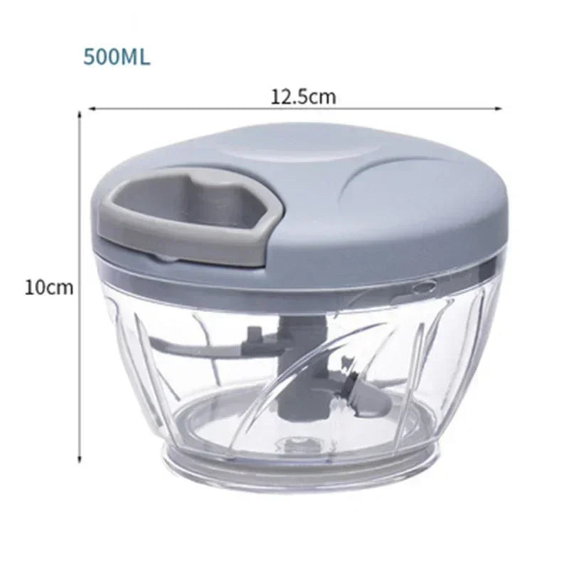 Manual Garlic Chopper & Vegetable Cutter 500ml/900ml